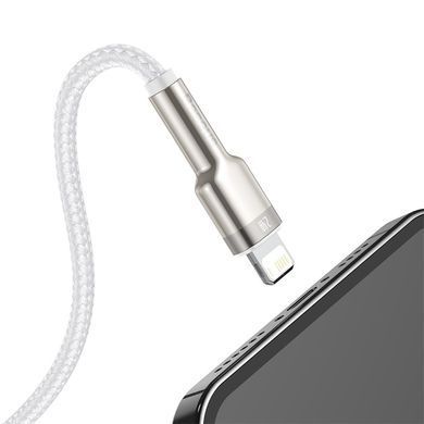 Кабель Baseus Cafule Series Metal Data Cable USB to IP 2.4A 2m White (CALJK-B02) [802315]