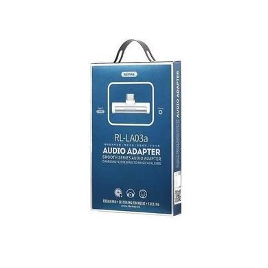 Адаптер Remax RL-LA03a Smooth 2in1 USB Type-C-3.5mm/USB Type-C White (6954851298809) [604154]