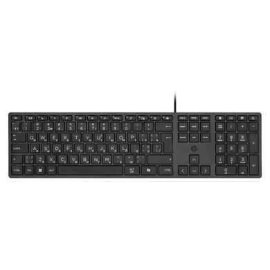 Клавіатура мембранна HP 320K, 109key, USB-A, EN/UK, чорний (9SR37UT) [106609]