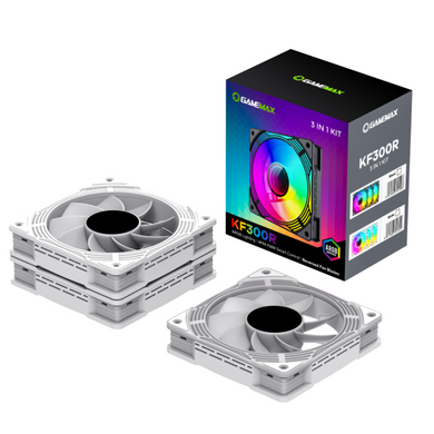 Кулер для корпуса GAMEMAX (KF300R WH) [303436]
