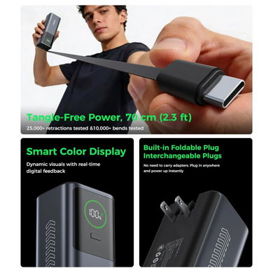 Універсальна мобільна батарея CHOETECH PD100W 20000mAh AC (B1012) [306694]