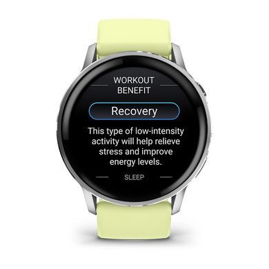 Смарт-годинник Garmin Venu 4 45mm Silver with Citron Silicone (010-03014-42) [619283]