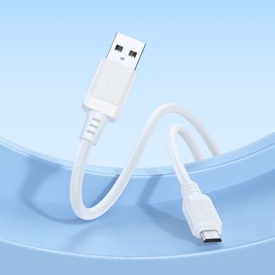 Кабель BOROFONE BX115 Lotto silicone charging data cable Micro White (6941991119651) [805693]