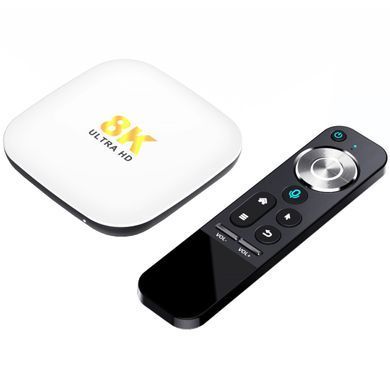 TV Медіаплеєр H96 MAX M2 4/64Gb/ Rockchip RK3528/ Android 13/ WiFi 2.4G+5G/ LAN:1000M/ BT пульт (M2_4GB/64GB) [404867]