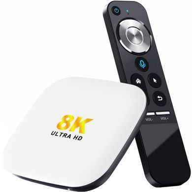 TV Медіаплеєр H96 MAX M2 4/64Gb/ Rockchip RK3528/ Android 13/ WiFi 2.4G+5G/ LAN:1000M/ BT пульт (M2_4GB/64GB) [404867]