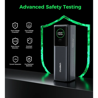 Універсальна мобільна батарея CHOETECH PD100W 20000mAh AC (B1012) [306694]