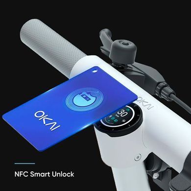 Електросамокат OKAI ES10-NEON Lite White 9", 300(600)W, 7.8Ah, 30km, 25km\h, 20%, NFC, App, 15kg (ES10-W) [800009]