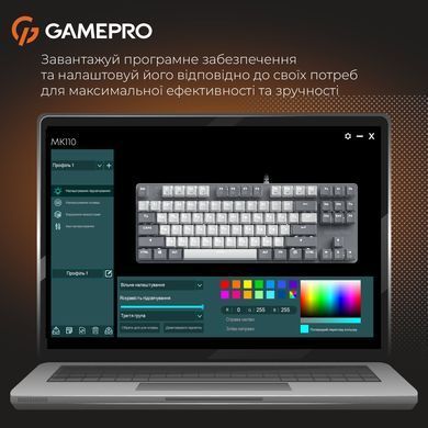Клавіатура GamePro Genesis Metallic Outemu Red Swithes USB Gray (MK110G) [615507]