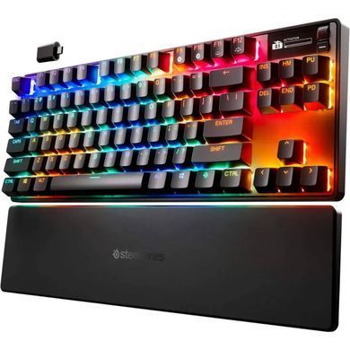 Клавіатура ігрова оптична SteelSeries Apex Pro TKL WL Gen 3 UA HyperMagnetic, OmniPoint 3.0, OLED (64871) [401056]