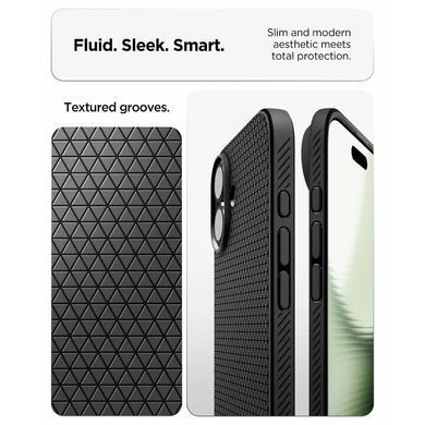 Чохол Spigen для iPhone 17, Liquid Air, Matte Black (ACS10369) [111302]