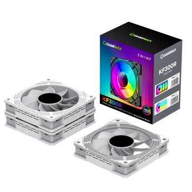 Кулер для корпуса GAMEMAX (KF300R WH) [303436]