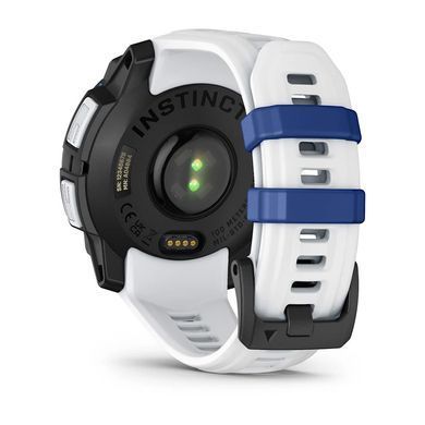Смарт-годинник Garmin Instinct 3 45mm Solar Whitestone with Whitestone/Bolt Blue Silicone Band (010-02934-03) [619510]
