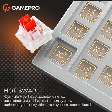 Клавіатура GamePro Genesis Metallic Outemu Red Swithes USB Gray (MK110G) [615507]