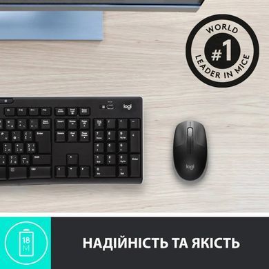 Миша бездротова Logitech M190 Wireless Mid Grey (910-005906) [606406]