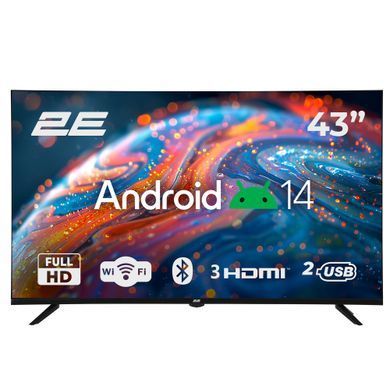 Телевізор 43" 2E LED FHD 60Hz Smart Android Black (2E-43A07B) [111221]