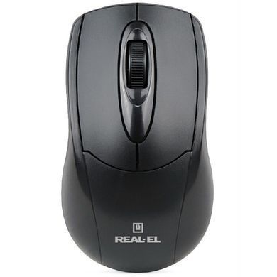 Миша REAL-EL RM-207 Black (EL123200015) [606477]