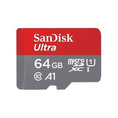 Карта пам'яті microSDXC (UHS-1) SanDisk Ultra 64Gb class 10 A1 (140Mb/s) (adapter SD) (SDSQUAB-064G-GN6MA) [802871]