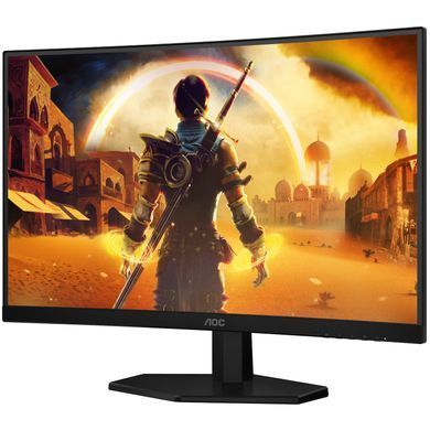 Монітор TFT 27" AOC, VA, 180Гц, вигнутий, 2хHDMI, DP, колонки, чорно-червоний (C27G42E) [402766]