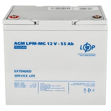 Акумулятор мультигелевий LPM-MG 12V - 55 Ah (LP3873) [900313]