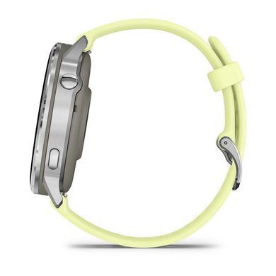 Смарт-годинник Garmin Venu 4 45mm Silver with Citron Silicone (010-03014-42) [619283]