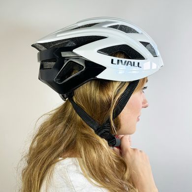 Захисний шолом Livall BH60SE NEO (L) White (55-61см), акустика, мікрофон, сигнали поворотів та стопів, додаток, пульт BR80, Bluetooth (ZHLIV-T60SEN-4013) [800032]