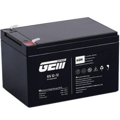 Акумуляторна батарея GEM Battery 12V-12Ah, AGM, F1/F2, (GS 12-12) [404120]