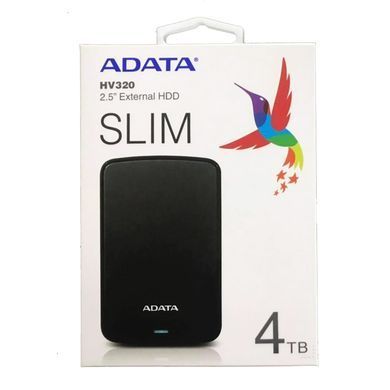 Зовнішній жорсткий диск PHD External 2.5'' ADATA USB 3.2 Gen. 1 HV320 4TB Slim Black (AHV320-4TU31-CBK) [803179]