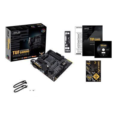 Материнcька плата ASUS TUF GAMING B450M-PLUS II sAM4 B450 4xDDR4 HDMI DVI mATX (90MB1620-M0EAY0) [109066]
