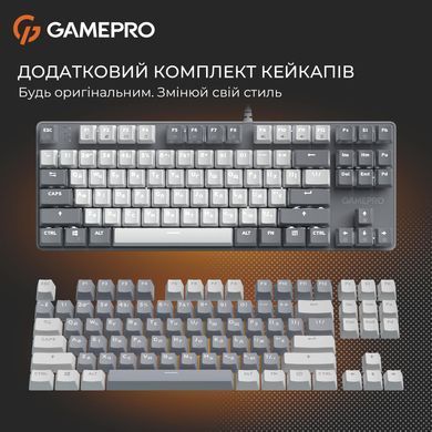 Клавіатура GamePro Genesis Metallic Outemu Red Swithes USB Gray (MK110G) [615507]