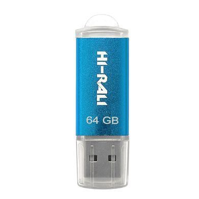 Флеш-накопичувач USB 64GB Hi-Rali Rocket Series Blue (HI-64GBVCBL) [607234]