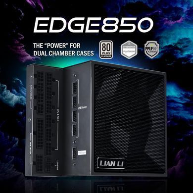 Блок живлення Lian Li EDGE850, 80 Plus Platinum, Black, EU Cord (G9P.EG0850.BE00.EU) [613518]