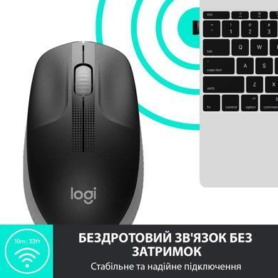 Миша бездротова Logitech M190 Wireless Mid Grey (910-005906) [606406]