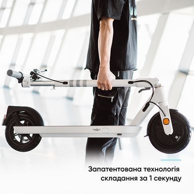 Електросамокат OKAI ES10-NEON Lite White 9", 300(600)W, 7.8Ah, 30km, 25km\h, 20%, NFC, App, 15kg (ES10-W) [800009]