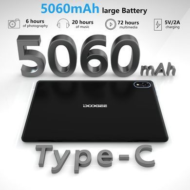 Планшет (Doogee U10 4/128GB Grey) [609892]