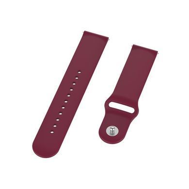 Силіконовий ремінець BeCover для Amazfit Stratos 1/2/2S/3/GTR 2/GTR 47mm/GTR Lite 47mm/Nexo/Pace Dark-Red (706369) [604773]