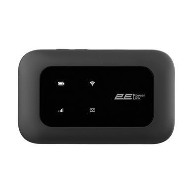 Мобільний маршрутизатор 2E PowerLink (MiFi-2 2025) N150, LTE, Wi-Fi4, 1xType-C, 1xCRC9, 3000мА&bull;год чорний (794300866717) [112908]