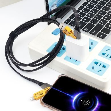 Кабель WUW-X207 USB 3 in 1 65W black (6972573336524) [802624]