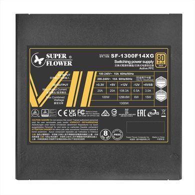 Блок живлення ATX3.1 1300W LEADEX VII GOLD SUPER FLOWER (SF-1300F14XG) [504136]