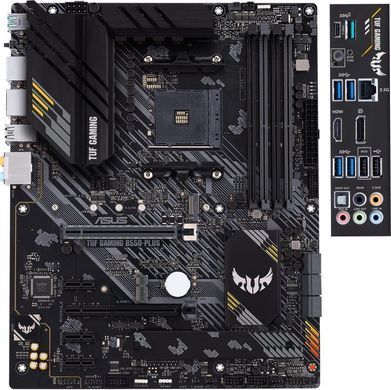 Материнcька плата ASUS TUF GAMING B550-PLUS sAM4 B550 4xDDR4 M.2 HDMI DP ATX (90MB14G0-M0EAY0) [109072]