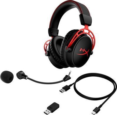 Гарнітура ігрова HyperX Cloud Alpha WL/USB-A, чорно-червоний (4P5D4AA) [107302]
