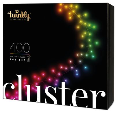 Гірлянда Smart LED Twinkly Cluster RGB 400 (TWC400STP-BEU)