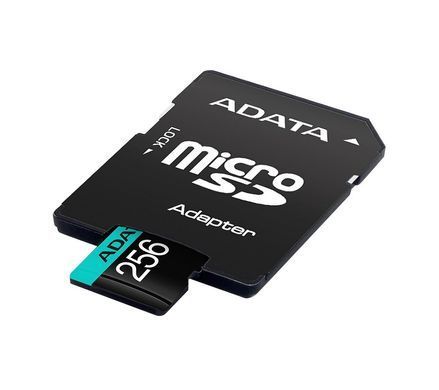 Карта пам'яті microSDXC (UHS-1 U3) A-DATA Premier Pro 256Gb Class 10 V30S A2 (R-100Mb/s W85Mb/s) (adapter SD) (AUSDX256GUI3V30SA2-RA1) [806430]