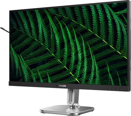 Монітор TFT 27" Philips 27B2G5500, QHD IPS,100Hz, 2xHDMI, DP, USB-hub, HAS, Pivot, кол., сріблясто-сірий (27B2G5500/00) [402047]