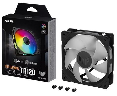 Вентилятор Asus TUF Gaming TR120 ARGB Triple Pack Black (90DA0090-B09020) [609125]