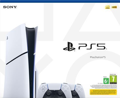 Ігрова консоль PlayStation 5 Slim Blu-ray (2 геймпади Dualsense) (1000042053) [102489]