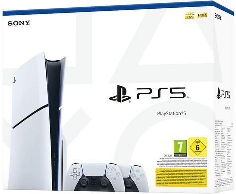 Ігрова консоль PlayStation 5 Slim Blu-ray (2 геймпади Dualsense) (1000042053) [102489]