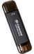 Портативний SSD Transcend 2TB USB 3.1 Gen 2 Type-A + Type-C ESD310 Чорний (TS2TESD310C) [113115], фото 2