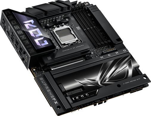 Материнcька плата ASUS ROG CROSSHAIR X870E HERO BTF sAM5 X870E 4xDDR5 M.2 HDMI Wi-Fi BT ATX приховане підключення роз'ємів (90MB1MX0-M0EAY0) [111746]