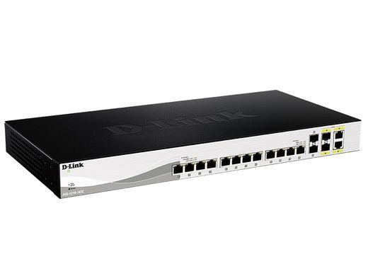 Комутатор D-Link 12x10GE, 2xSFP+, 2xSFP+/10GE Smart (DXS-1210-16TC) [14852]