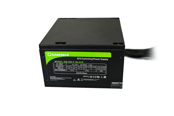 Блок живлення GAMEMAX (GM-400-8CM Black) [303178]